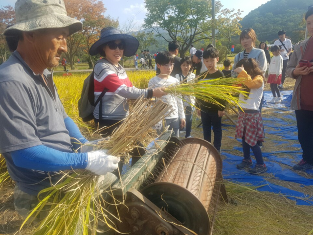 한국 고유의 전통문화 체험 모습. (사진 = 재한외국인지원협회)