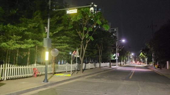 감정동 신안실크밸리2차 입구 CCTV 모습. (사진 = 김포시)