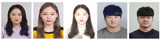 원주시청 직장운동경기부 역도팀 박다애(왼쪽부터), 함은지, 이예림, 고근형, 이동은 선수. (사진 = 원주시)
