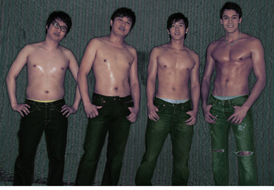 NSP통신-왼쪽부터 개그맨 조현민, 정찬우, 가수 브라이언, 모델 줄리엔 강