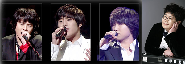 NSP통신-사진은 왼쪽부터 SG워너비의 김용준, 채동하, 김진호, 작곡가 조영수<사진출처=SG워너비 팬카페&스타제국>