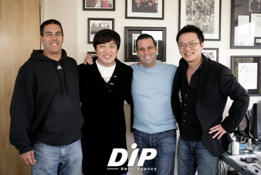 NSP통신-사진 왼쪽부터 조지풀라, 정찬우, 랜달에멧, 김태균