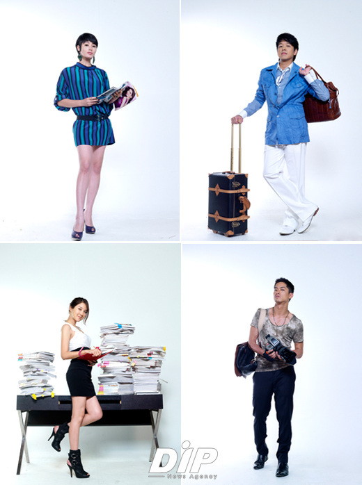 NSP통신-스타일 네 주인공 김혜수 류시원 이용우 이지아(사진 왼쪽 위부터 시계방향 順)