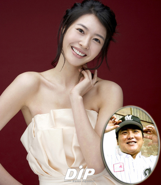 NSP통신-▲ 핑크빛 열애설에 당혹감을 보이고 있는 왕지혜와 김태균(사진 원안)<출처=스타파크엔터테인먼트 & 김태균 미니홈피>