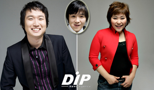 NSP통신-개그맨 이준(원안)이 동료인 조현민(사진 左)이 남정미(右)를 짝사랑했다고 폭로했다.<사진=컬트엔터>