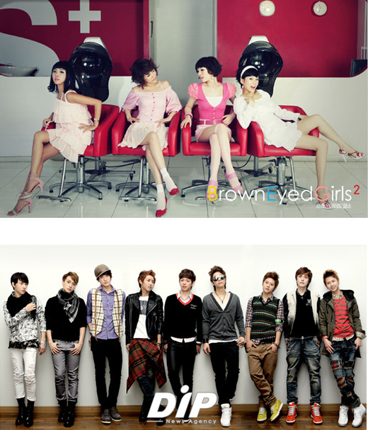 NSP통신-▲브아걸(사진 上)과 제국의 아이들(下)