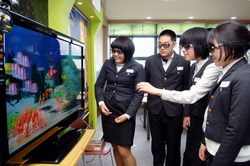 [NSP PHOTO]학교교실에 3D TV 설치…영어전용교실 운영