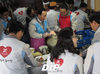 [NSP PHOTO]진흥기업, 노숙자 무료 급식 봉사활동 펼쳐