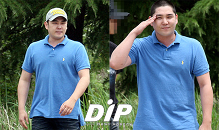 NSP통신-▲5일 오후 현역으로 군 자원 입대한 슈퍼주니어 강인. 본 사진의 저작권은 당 통신사에 없으며, 아츠뉴스에 있습니다<사진제공=아츠뉴스>