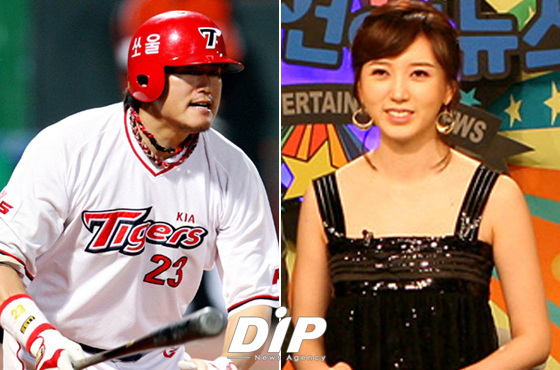 NSP통신-▲오는 12월 5일 결혼하는 최희섭-김유미 커플<사진출처=기아 타이거즈 공식 홈페이지 & SBS플러스>