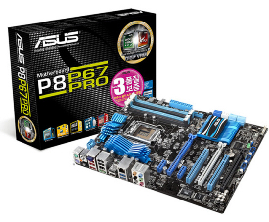 NSP통신-아수스의 프로를 위한 메인보드. ASUS P8P67 Pro 메인보드. 에스티컴 제공