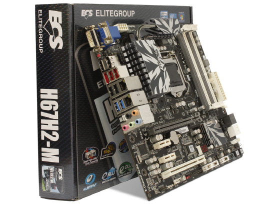 NSP통신-ECS의 H67 메인보드인 ECS H67H2-M Black Deluxe 메인보드. 디스플레이포트와 USB 3.0포트가 있는 것이 특징이다. ECS코리아 제공