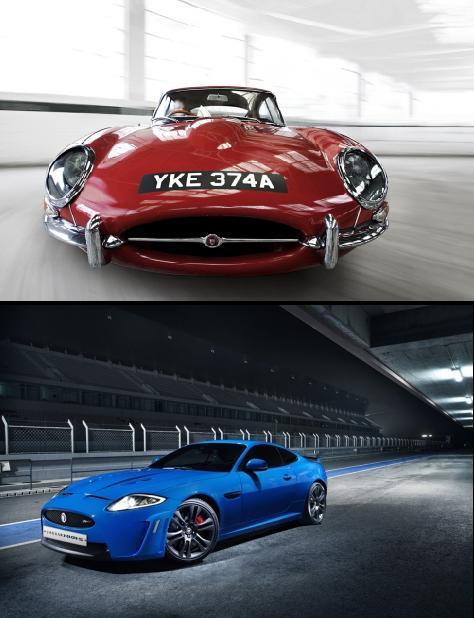 NSP통신-이타입(위)과 스포츠카 XKR-S.