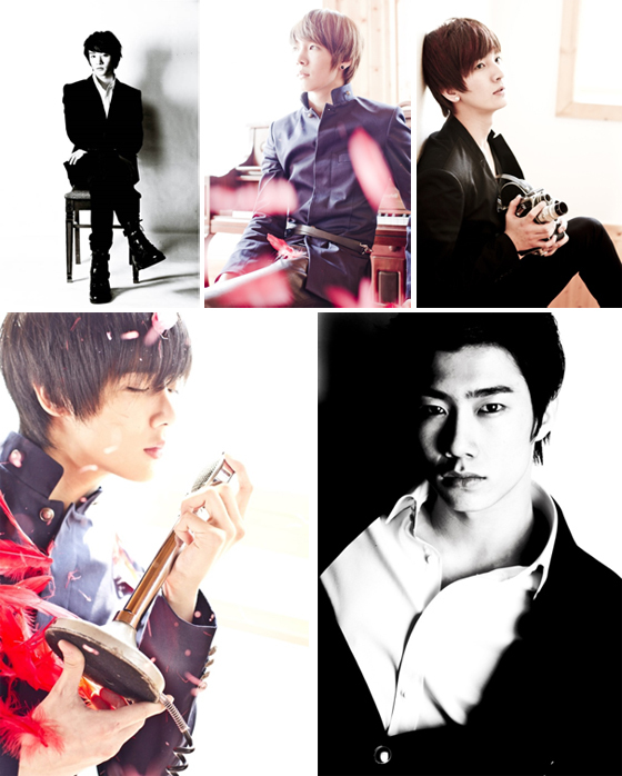 NSP통신-▲사진 위 왼쪽부터 시계 방향 순으로 설후 진 태풍 건 해원<사진=오픈월드넨터테인먼트>