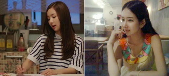 NSP통신-▲배우 박민영(사진 왼쪽)과 닮은 꼴로 시선을 모으고 있는 모델 이연정