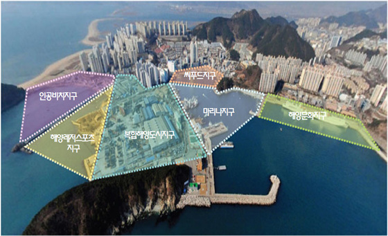 NSP통신-［조감도1］부산 다대포 70만㎡에 조성이 추진되고 있는 국제 해양관광단지의 조감도다. (사하구 제공)
