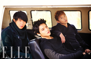 [NSP PHOTO]JYJ, 엘르 화보 B컷 공개…남성도 아름다울 수 있다