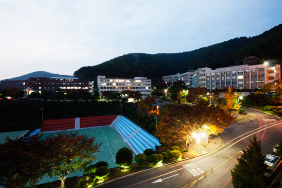 NSP통신-한국국제대 야경 (한국국제대 제공)