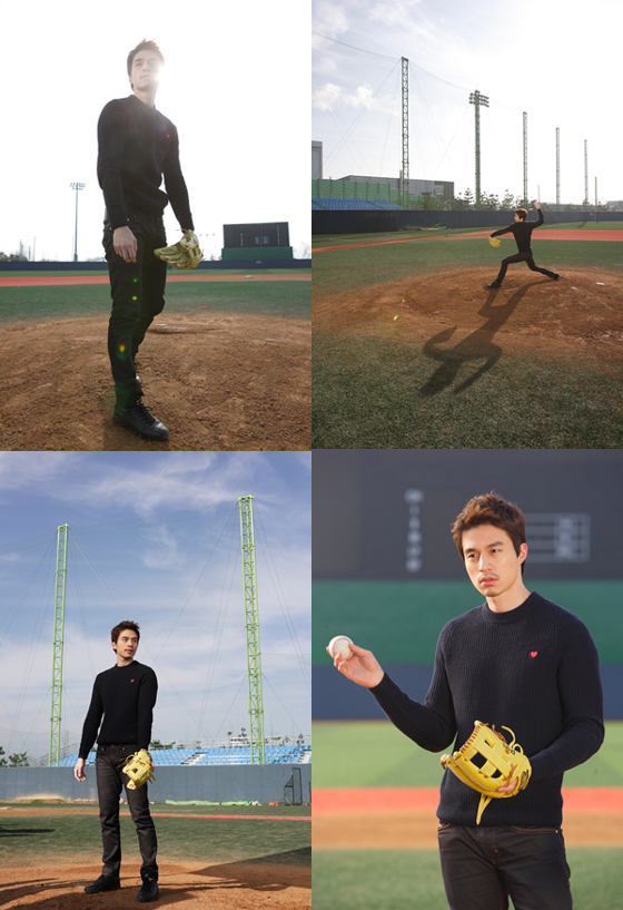 [NSP PHOTO]난폭한 로맨스 이동욱, 실제 선수 같은 완벽 투구폼 눈길