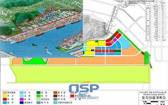 NSP통신-부산지검 특수부가 분양수수료 관련 수사를 벌이고 있는 부산신항 배후신도시 아라토피아 1차분 매각부지 조감도