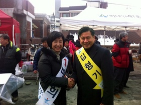 [NSP PHOTO][4·11총선]용산구, 새누리당 배은희 vs 민주통합당 김형기 페어플레이 다짐