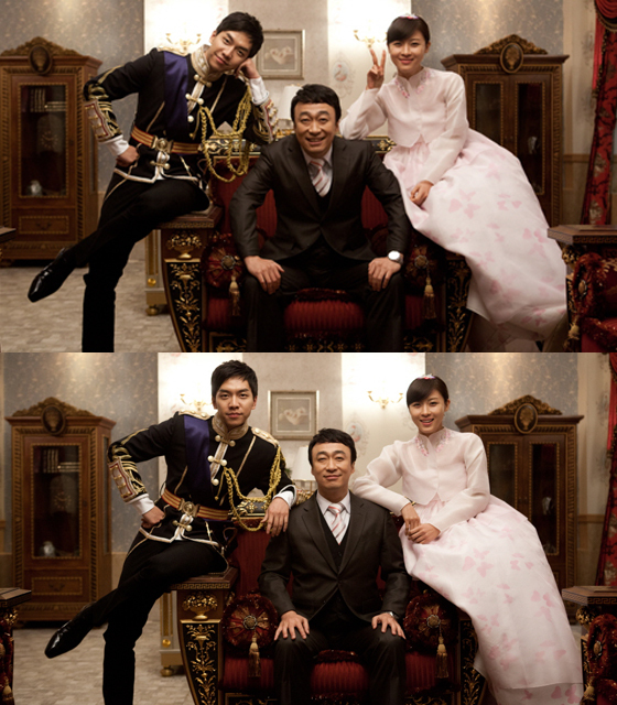 [NSP PHOTO]더킹 투하츠 하지원-이승기-이성민, 훈훈 황실패밀리 기념샷 화제
