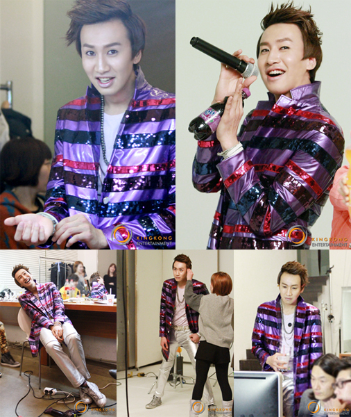 [NSP PHOTO]기린 이광수, 아이돌 밴드 데뷔(?)…강렬 의상+스모키 화장 로봇패션 변신