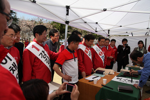 [NSP PHOTO][4.11총선] 새누리당 울산 전원석권…북구 합동지원 유세