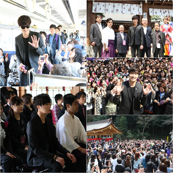 [NSP PHOTO]정일우, 임시특별열차 타고 고구려 집성촌 방문