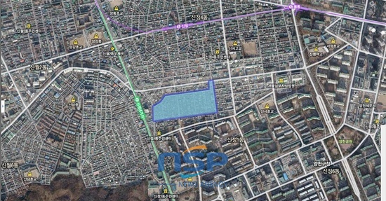 NSP통신-신정 제4구역 주택재개발정비사업 해당 지역 위치도