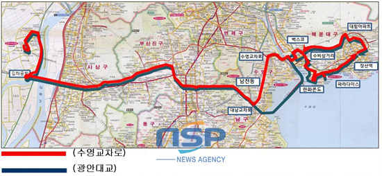 NSP통신-해운대노선도. (부산시 제공)