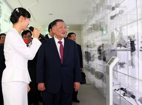 [NSP PHOTO][동정]정몽구 회장, 여수엑스포 현장 방문…왕치산 중국 부총리 면담