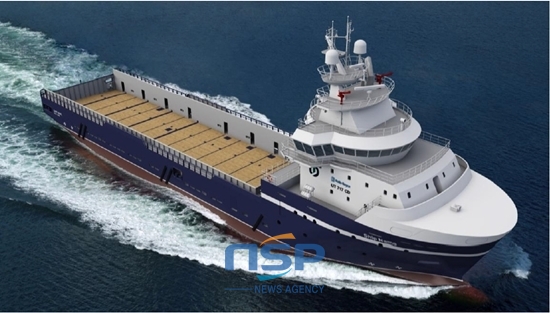 NSP통신-STX OSV가 건조한 해양플랜트 지원선(Platform Supply Vessel) 이미지