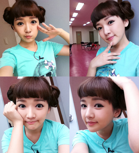 [NSP PHOTO]민송아, 애교철철 어린이 셀카 10대라고 해도 믿겠네