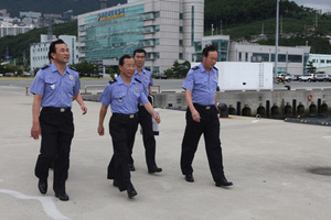 [NSP PHOTO]김용환 남해지방해양경찰청장, 부산 치안현장 방문
