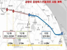 [NSP PHOTO]김포공항~양화교 중앙버스전용차로 연장공사 조기착공