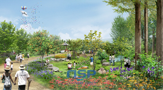 NSP통신-Image of oriental medical herb garden brought by local government and enterprise (Photo= Source from Suncheon City)