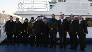 [NSP PHOTO]장웨이신 중국 주택도농건설부 장관 일행 부산항 방문