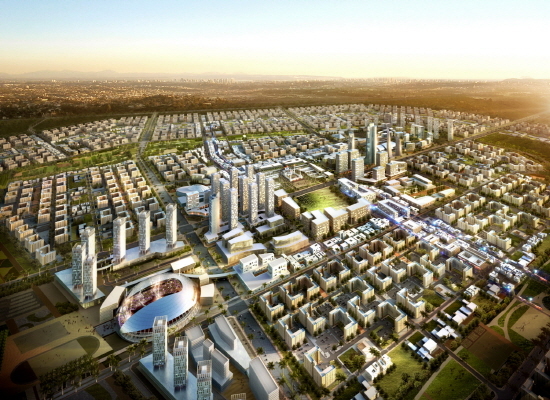 NSP통신-이라크 비스마야 신도시 건설공사 조감도.