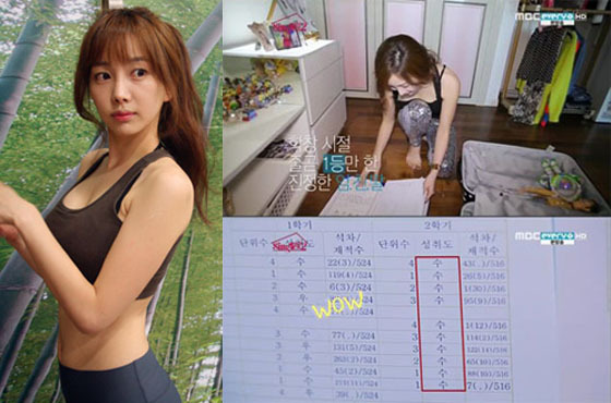 [NSP PHOTO]한소영, 독학 전과목 올 수 성적표 공개 진정한 공부의 신이 따로없군