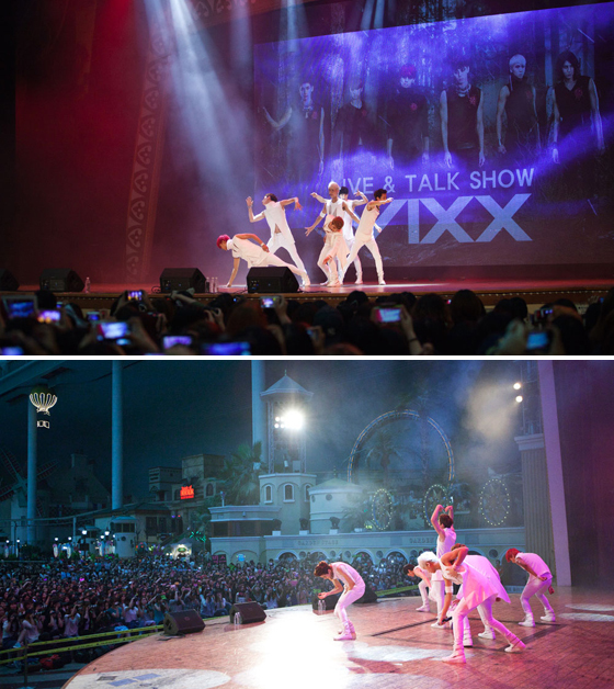 [NSP PHOTO]빅스, 롯데월드 공연에 수천명 운집 인기 뜨겁네