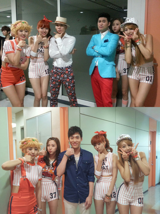 [NSP PHOTO]베스티, 다듀-존박과 훈훈 선후배 인증샷