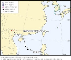 [NSP PHOTO]중국남부 상륙 태풍 제비, 열대저압부로 약화