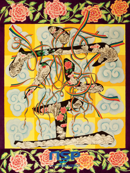 NSP통신-부산 류현욱 空 장지에 혼합기법 (100x135cm) 2012. (해운대아트센터 제공)