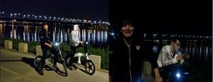 [NSP PHOTO]JYJキムジュンス兄とサイクリング漢江で中学生になったような気分