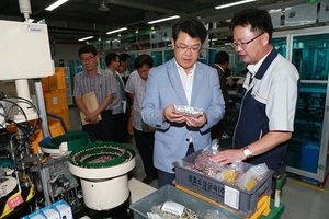 [NSP PHOTO]복기왕 아산시장 동양기전 방문기업경영 차질없이 전폭지원