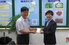 [NSP PHOTO]신도리코아산공장, 추석 이웃돕기 성금 100만원 기탁