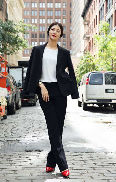 [NSP PHOTO]차예련, 뉴요커 압도하는 마네킹 자태 시선집중