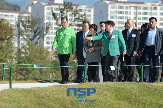 NSP통신-박근혜 대통령은 금일 오전 순천정원박람회장을 전격 방문했다./NSP통신=최창윤 기자(사진, 박람회조직위 제공)