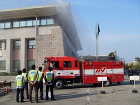 [NSP PHOTO]공주시, 청사 화재 예방 합동소방훈련 실시